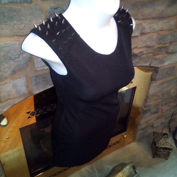 Forever 21 Dresses & Skirts - ROCKER SPIKED DRESS!! NEW